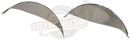 IAP Performance AC941301 Chrome Headlight Eyebrows - Custom Pair For VW Beetle