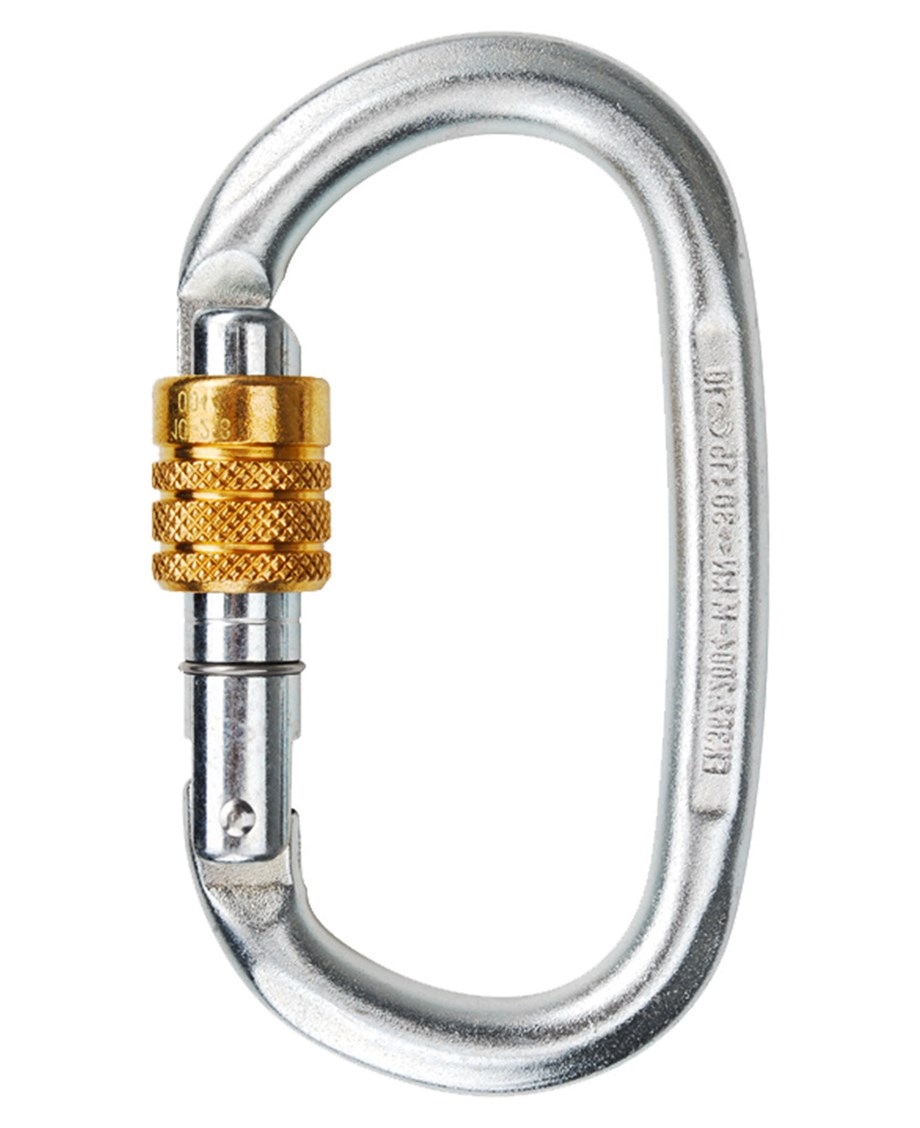 Steel Oval Screw Çelik  Karabina Gümüş