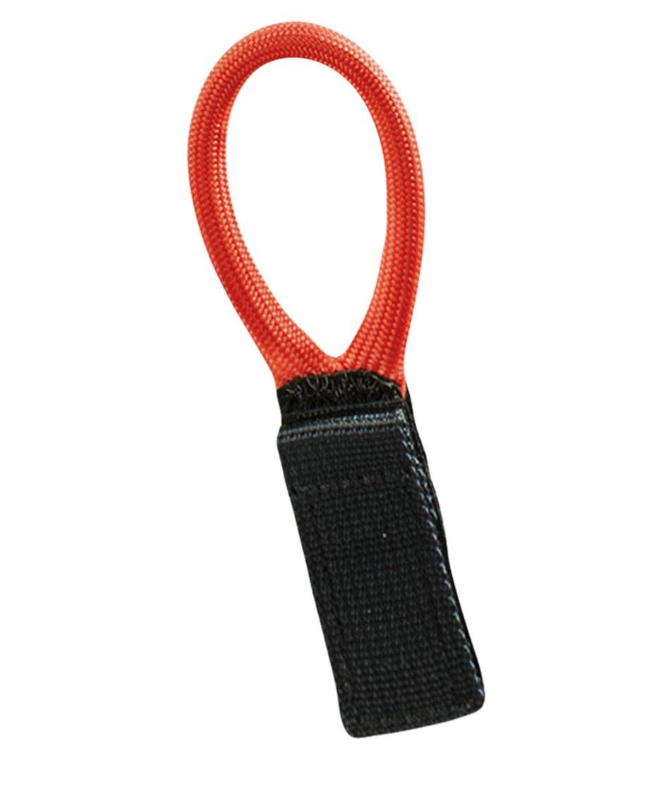 Velcro Hook Loop Lanyard Halkası Siyah-Kırmızı