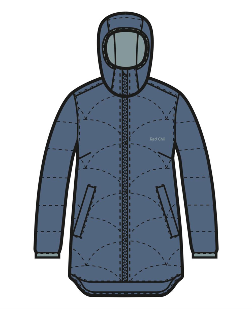 Wo Jarle Kapşonlu sweatshirt Mont Soluk Mavi