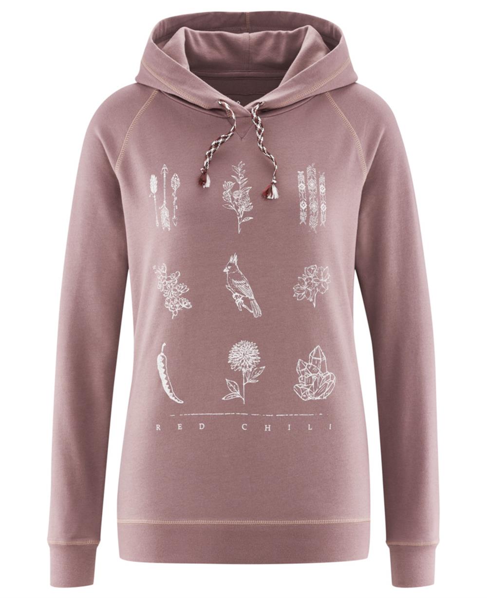 Wo Tecu Kapşonlu sweatshirt mor