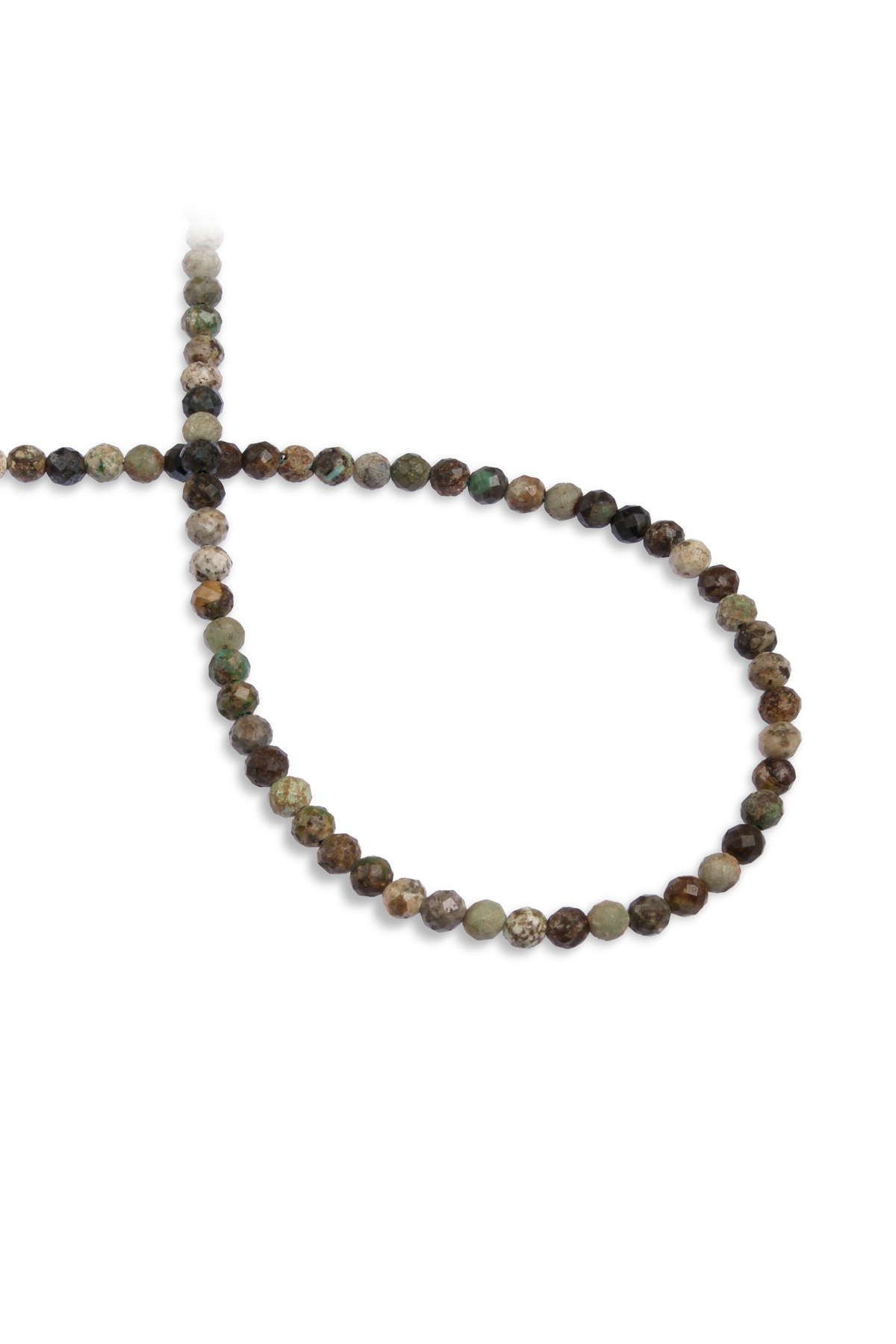 Afrika Turkuaz Doğal Taş Faset Küre Kesim 4mm Dizi