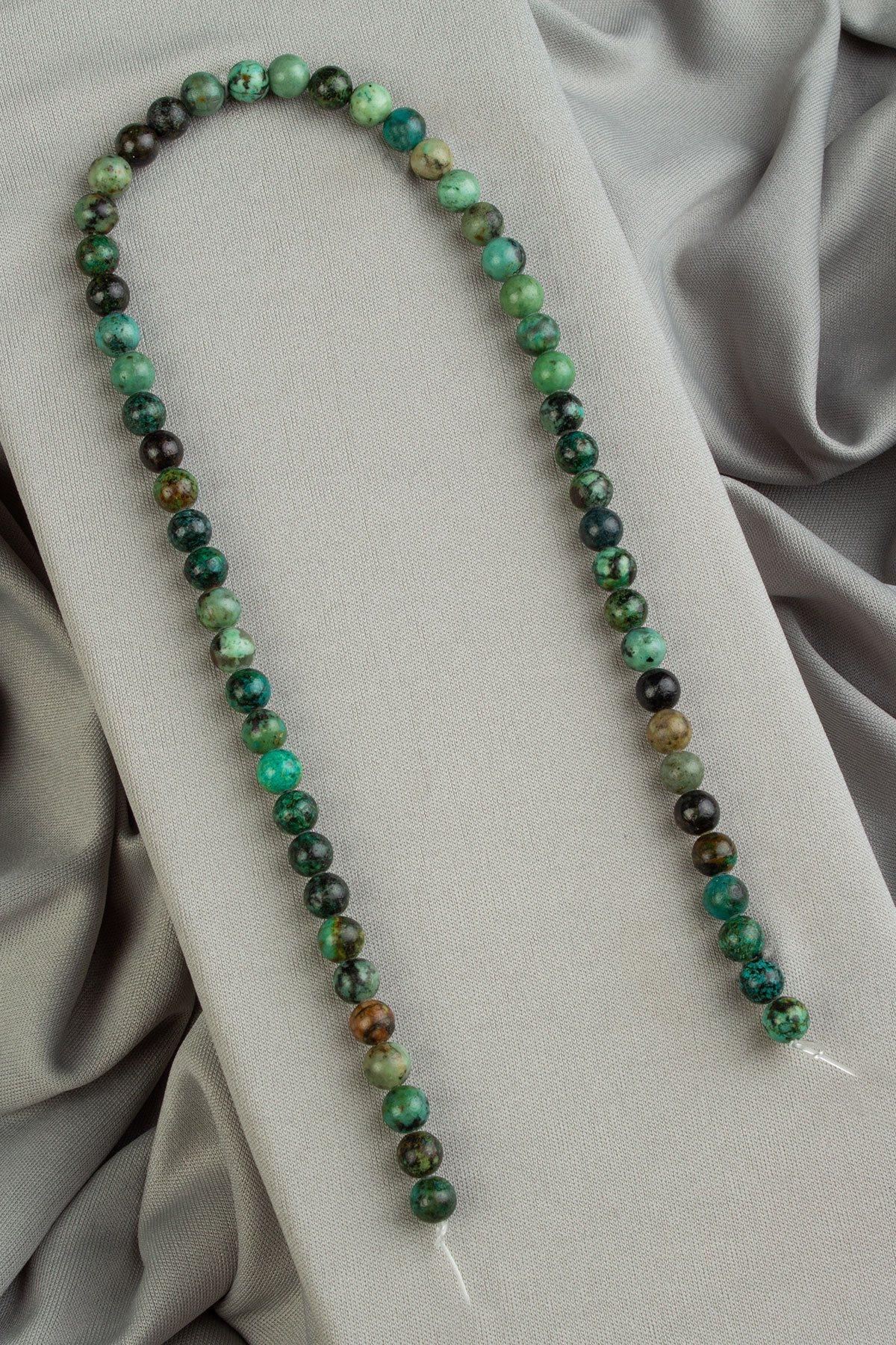 Afrika Turkuaz Doğal Taş Parlak Küre Kesim 6mm Dizi [Ab+]