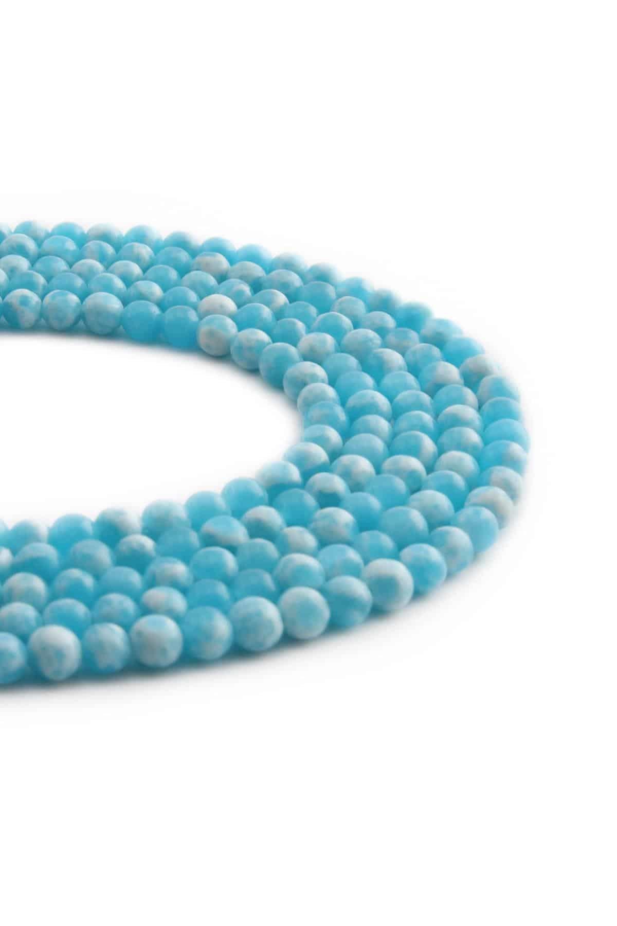 Agalmatolite Doğal Taş Parlak Küre Kesim 4mm Dizi [AA]