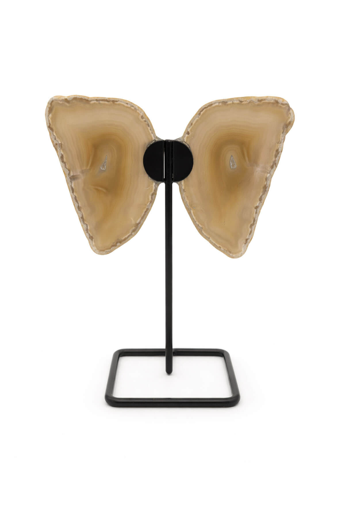 Akik Taşı Sarı Plaka Kelebek İri