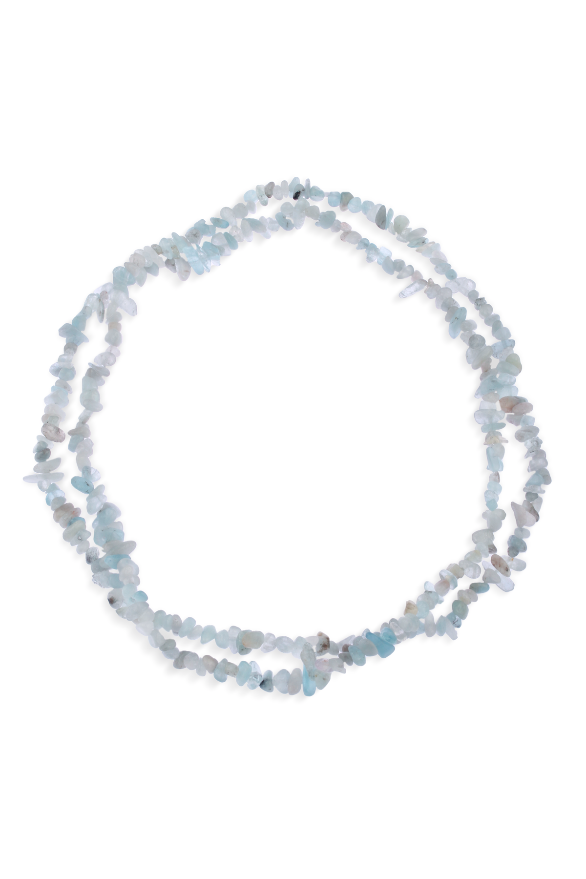 Akuamarin Doğal Kırık Taş Mini Boy 3x5mm Dizi