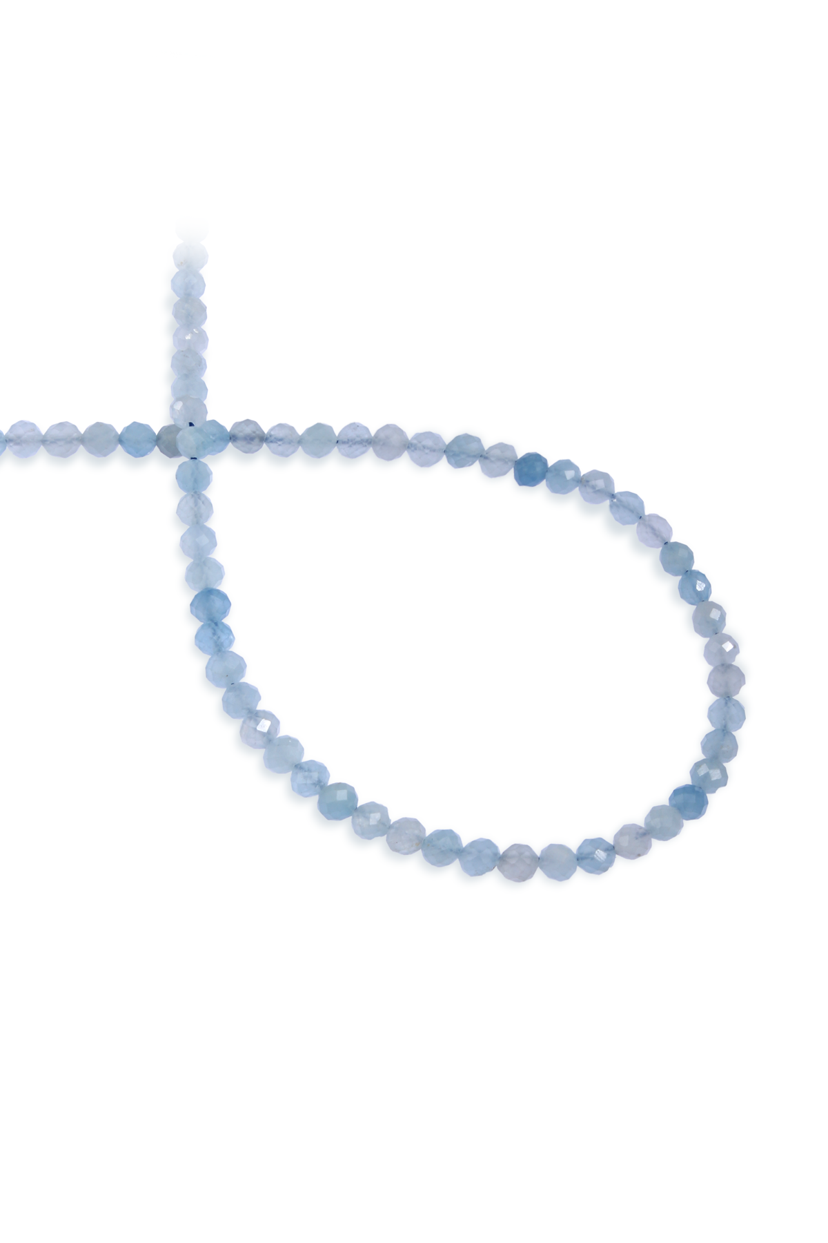 Akuamarin Doğal Taş Faset Küre Kesim 5mm Dizi