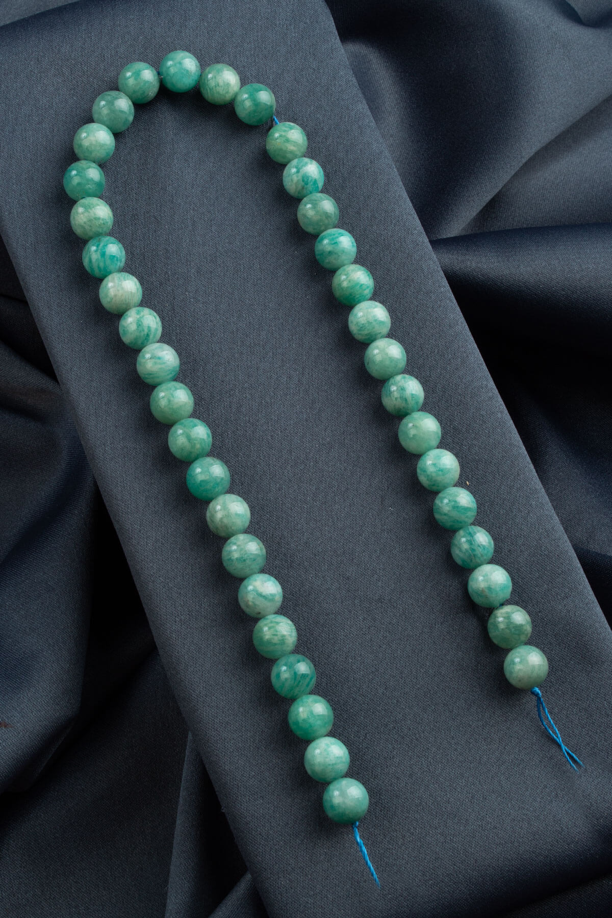 Amazonit Doğal Taş Küre Kesim 10mm Dizi