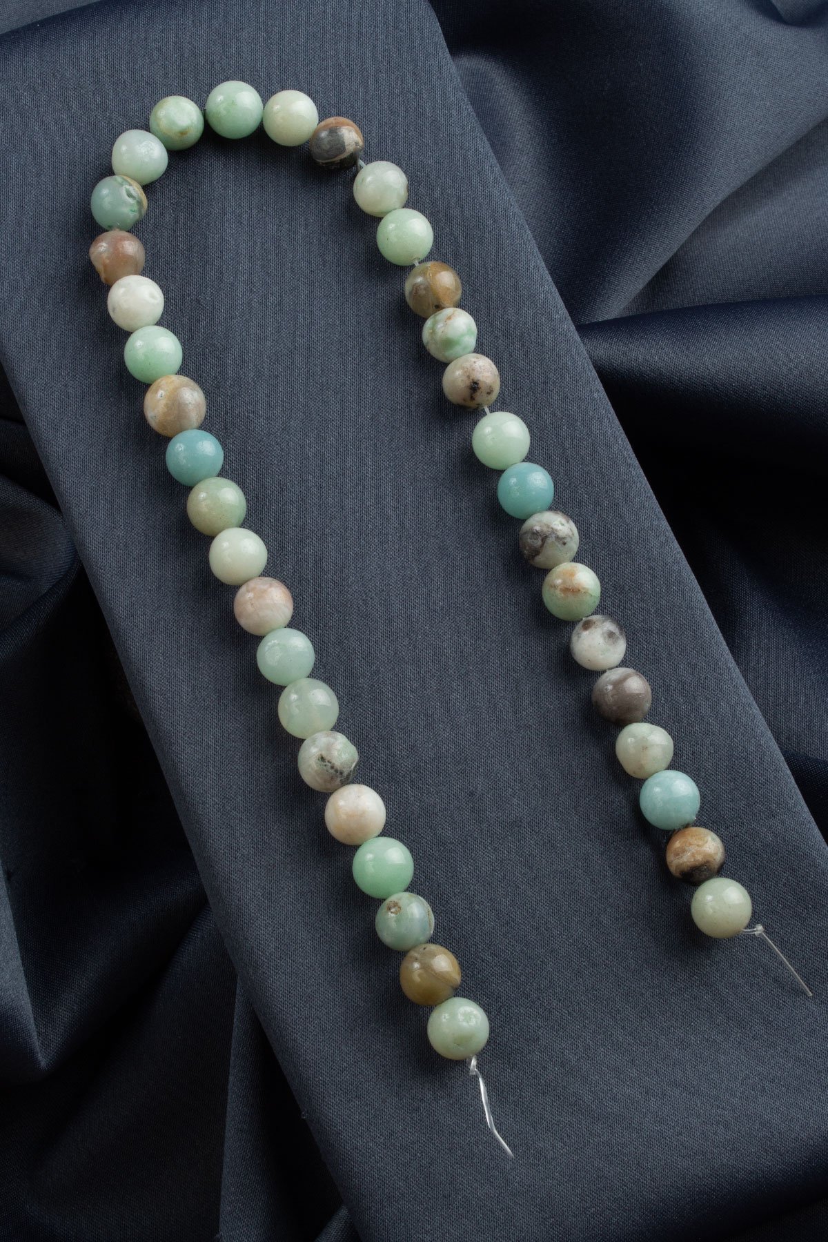 Amazonit Doğal Taş Parlak Küre Kesim 10mm Dizi [B+]