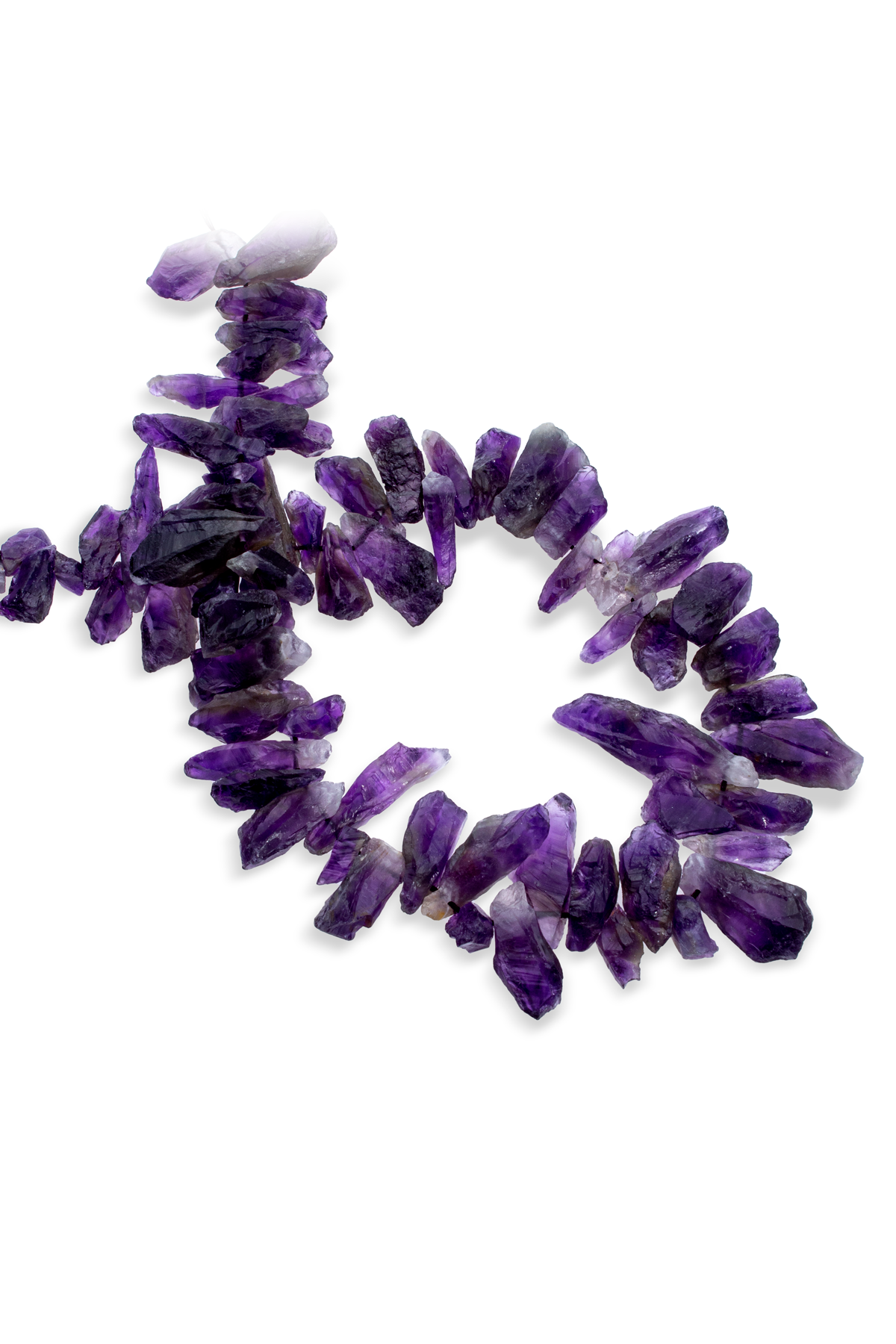 Ametist Doğal Taş Ham Dizi 22x8mm Dizi