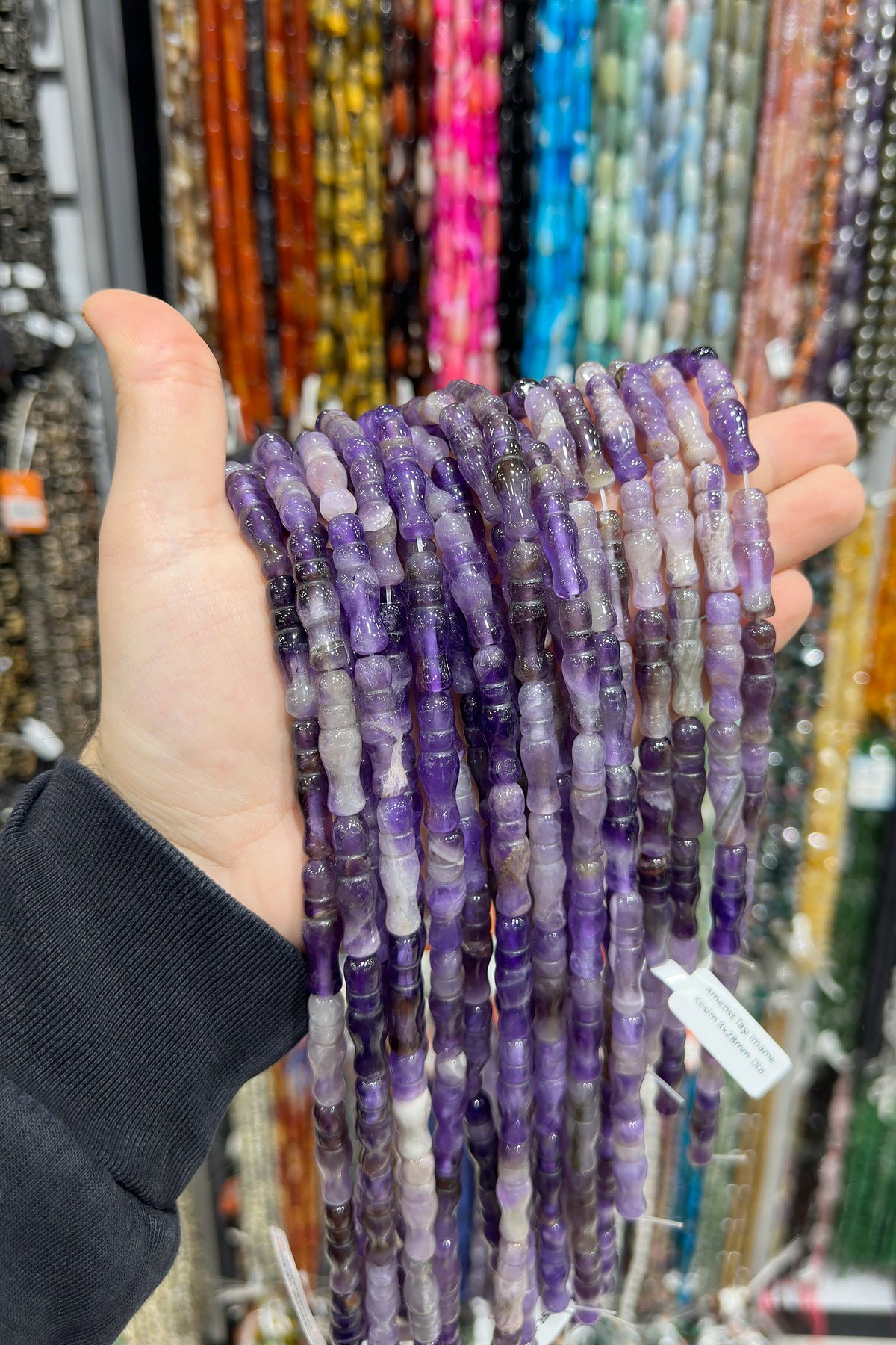 Ametist Taşı İmame Kesim 8x28mm  Dizi