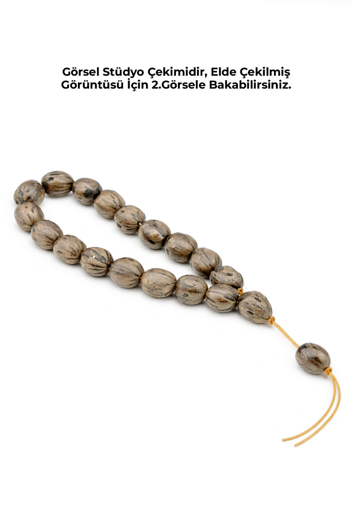 Andız Ağacı Koyu Kahverengi Renkli Kokulu 20 li Tesbih