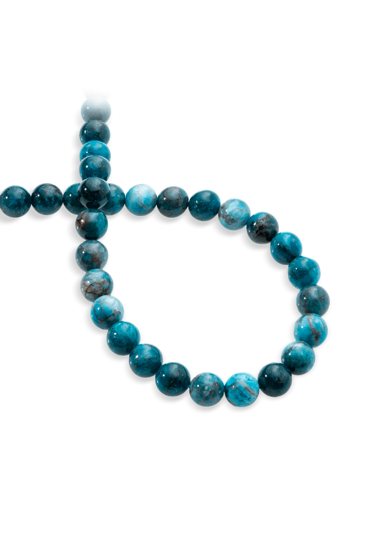 Apatit Doğal Taş Parlak Küre Kesim 10mm Dizi [AA]