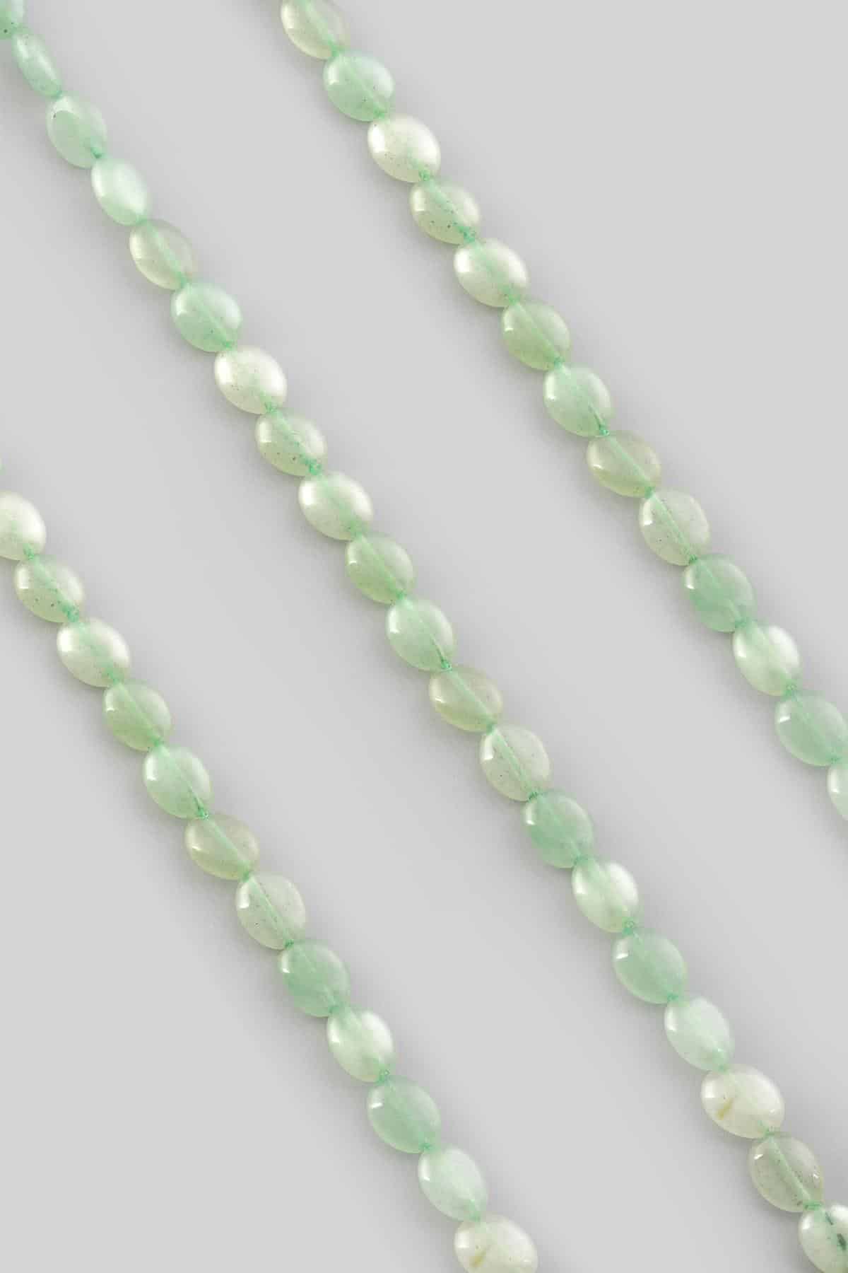 Aventurin Doğal Taş Oval Kesim 8x10mm Dizi