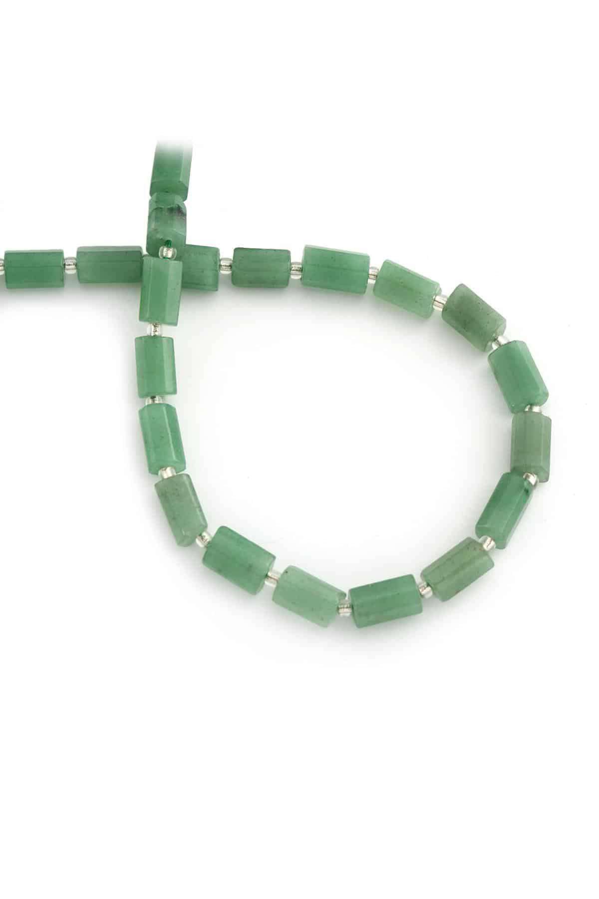 Aventurin Doğal Taş Parlak Silindir Kesim 7x12mm Dizi [AA]