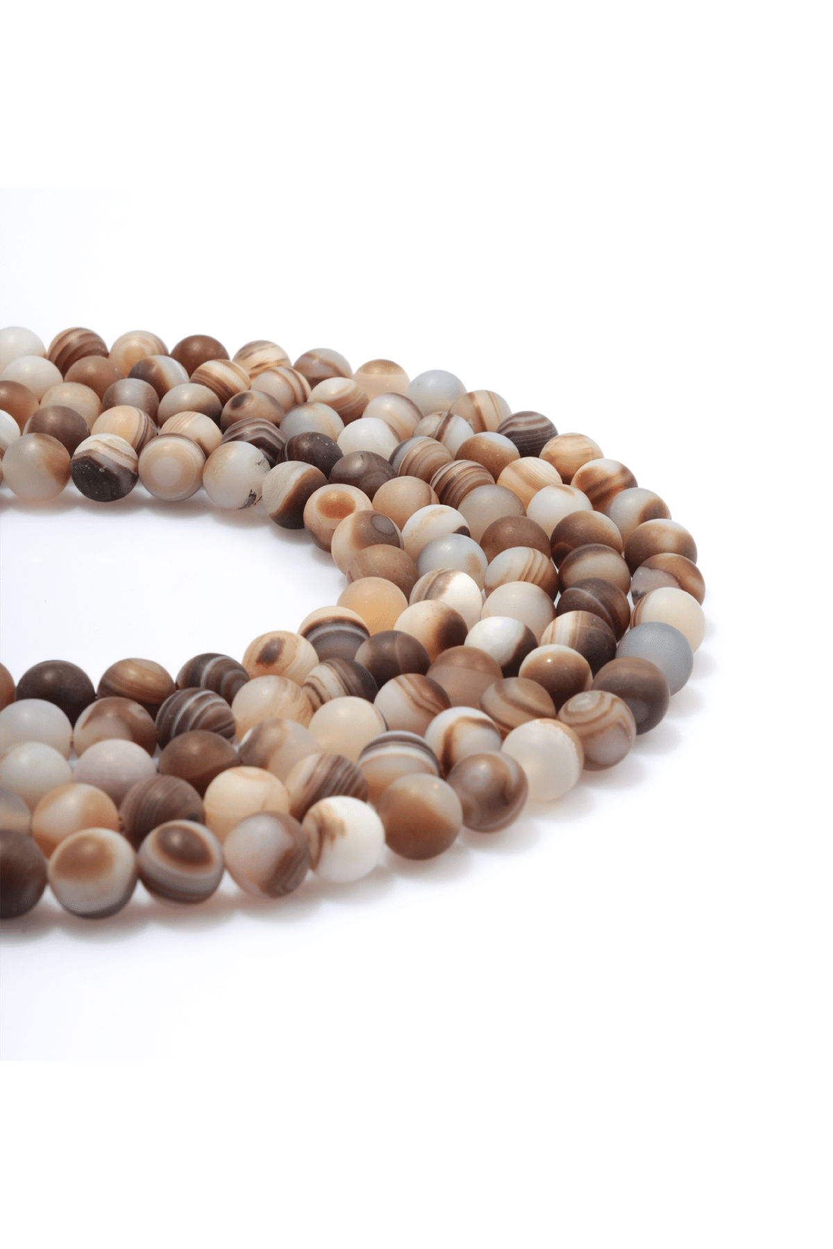 Bolivya Akik Doğal Taş Küre Kesim 8mm Dizi