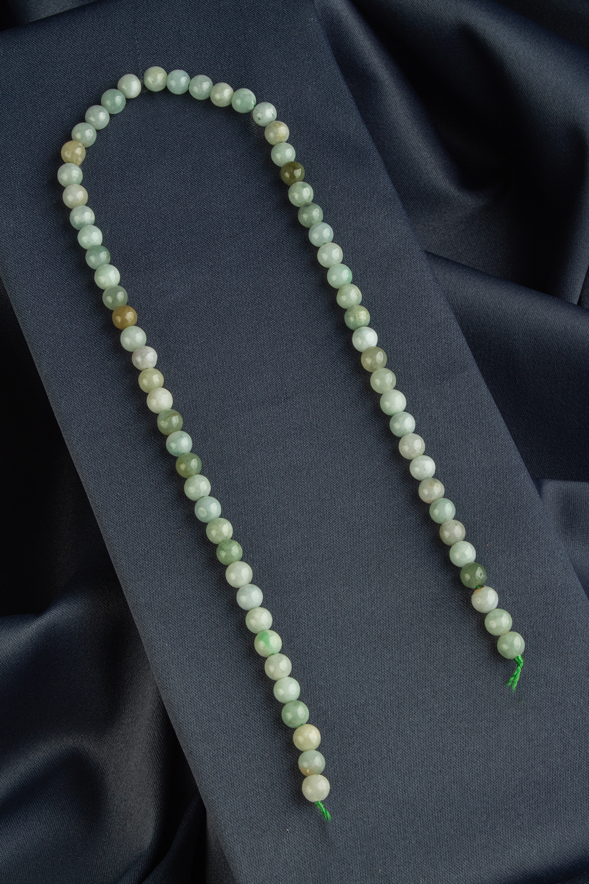 Burma Yeşim Doğal Taş Parlak Küre Kesim 6mm Dizi [AA]