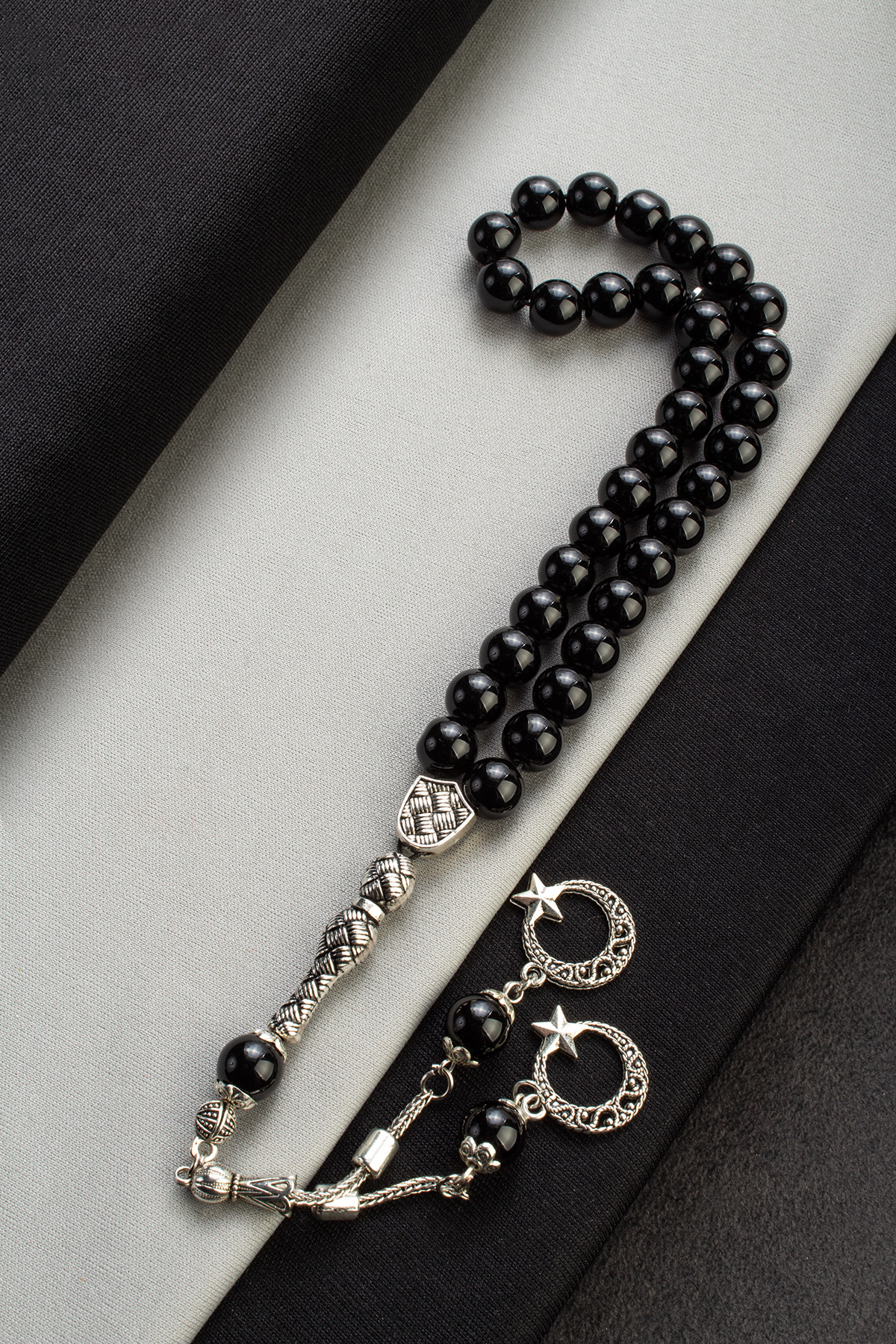 Cam Oniks Küre Kesim 10mm 33lü Tesbih