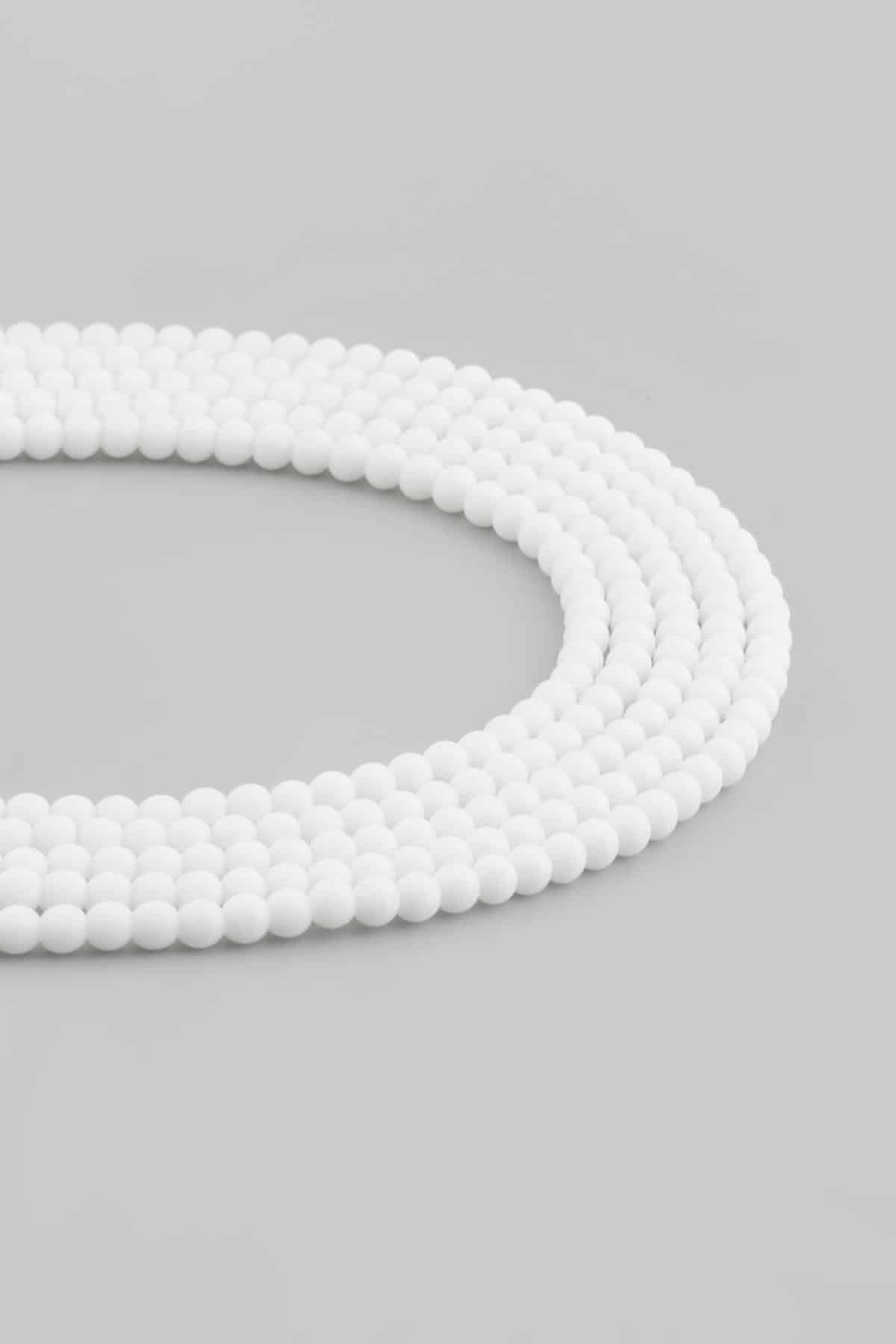 Cam Mat Beyaz Küre Kesim 4mm Dizi