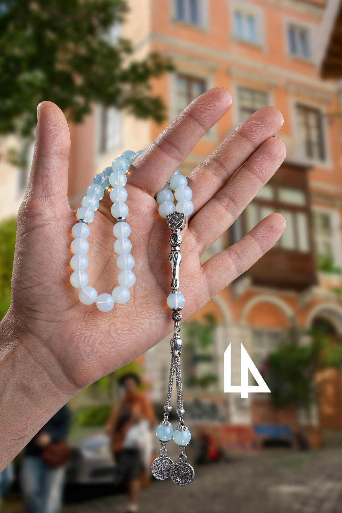 Cam Opal Doğal Taş Küre Kesim 33 lü 10mm Tesbih