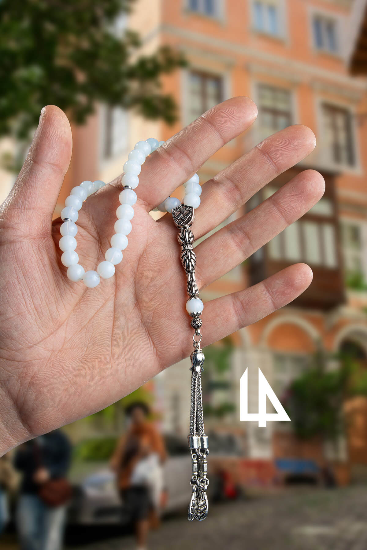 Cam Opal Doğal Taş Küre Kesim 33 lü 8mm Tesbih