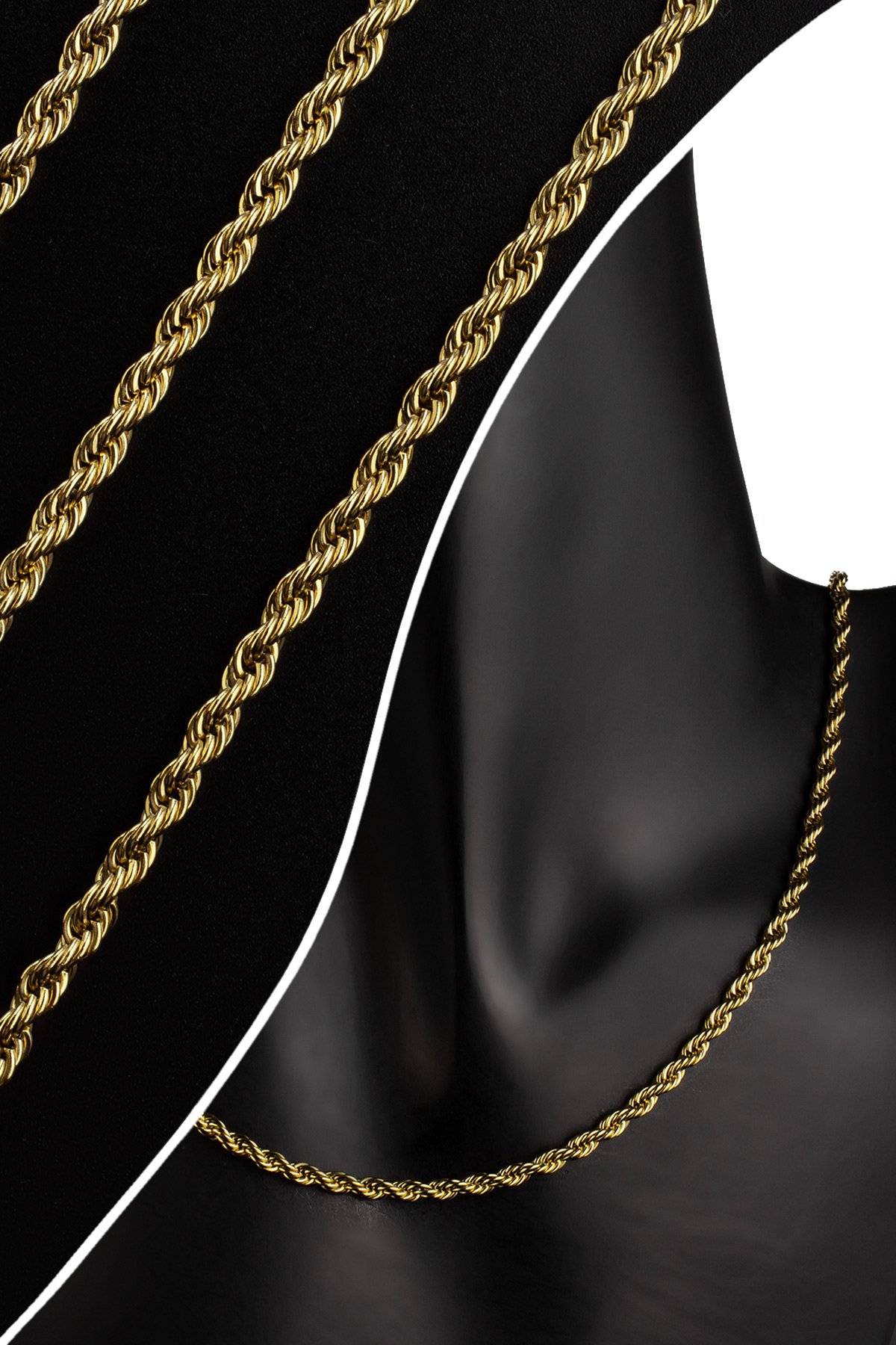 Çelik Altın Zincir 1m