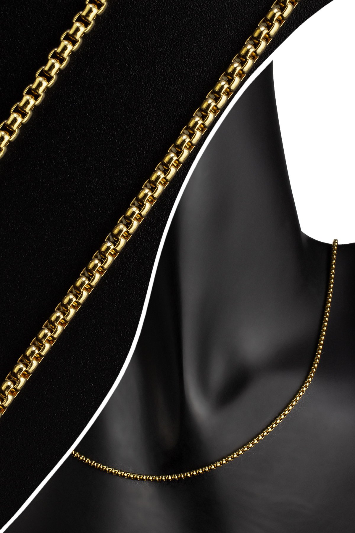 Çelik Altın Zincir 1m