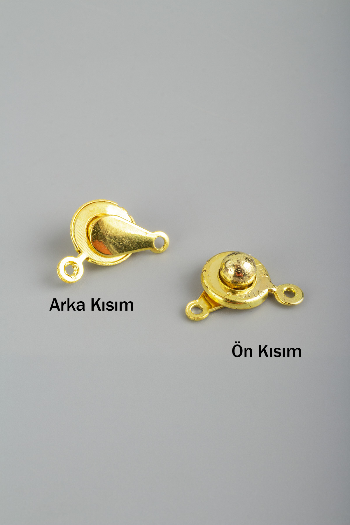 Çelik Aparat Altın Küre Ve Halka Kilit Sistemi 100 PCS