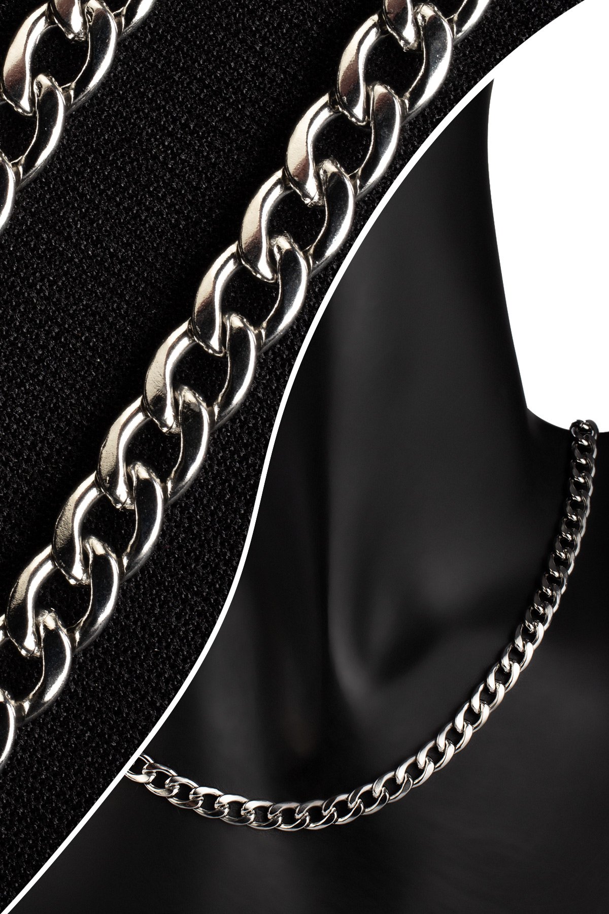 Çelik Gümüş Zincir 1m