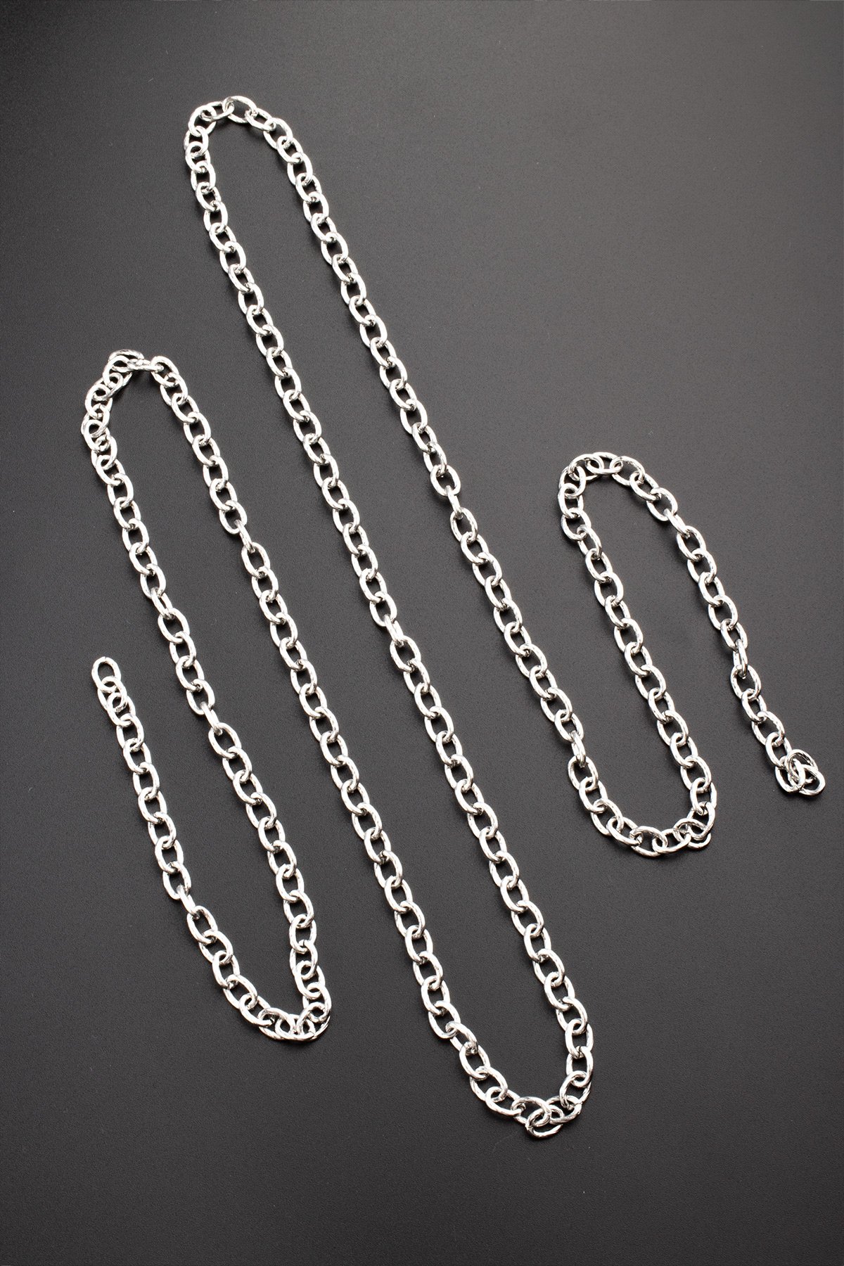 Çelik Gümüş Zincir 1m