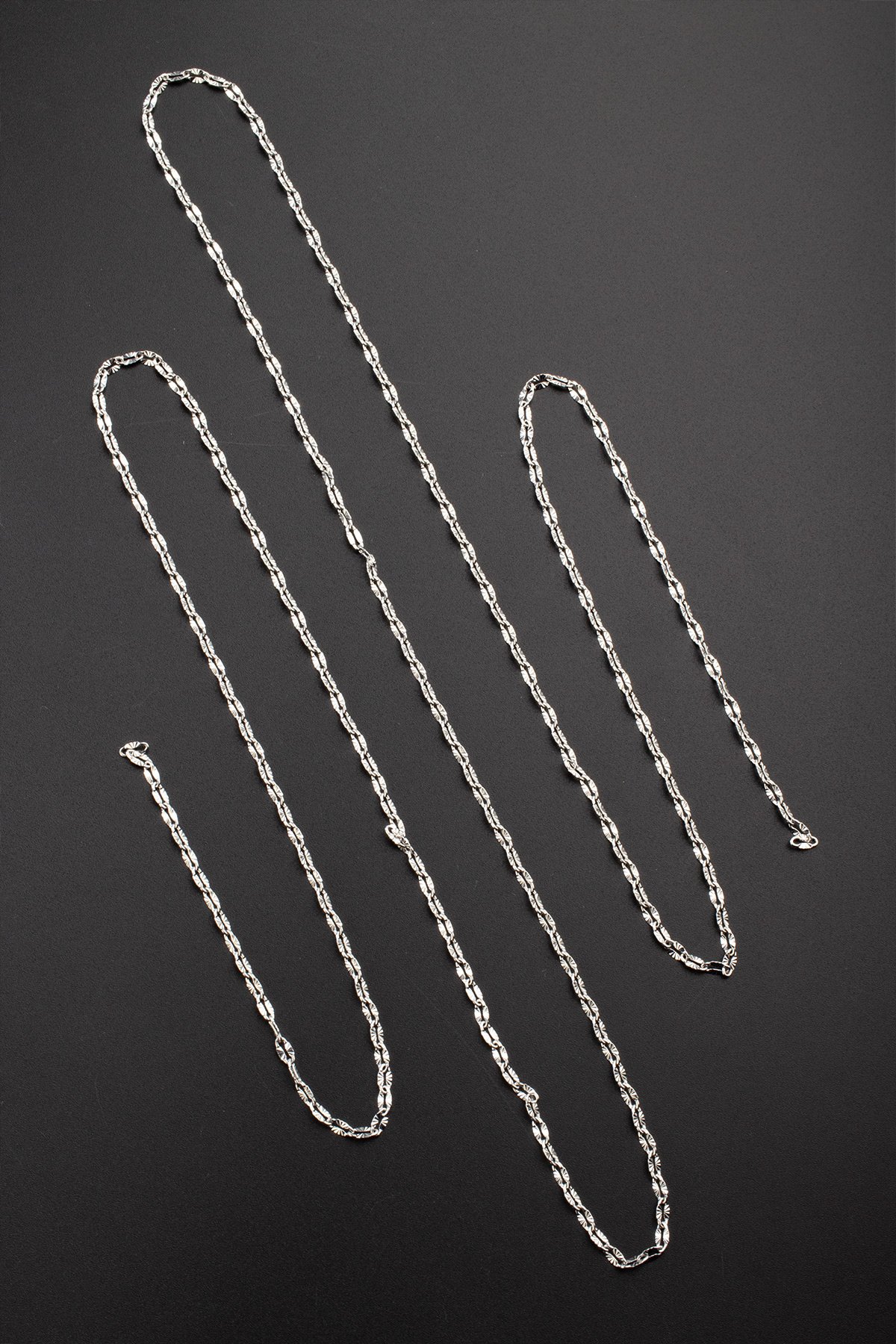 Çelik Gümüş Zincir 1m