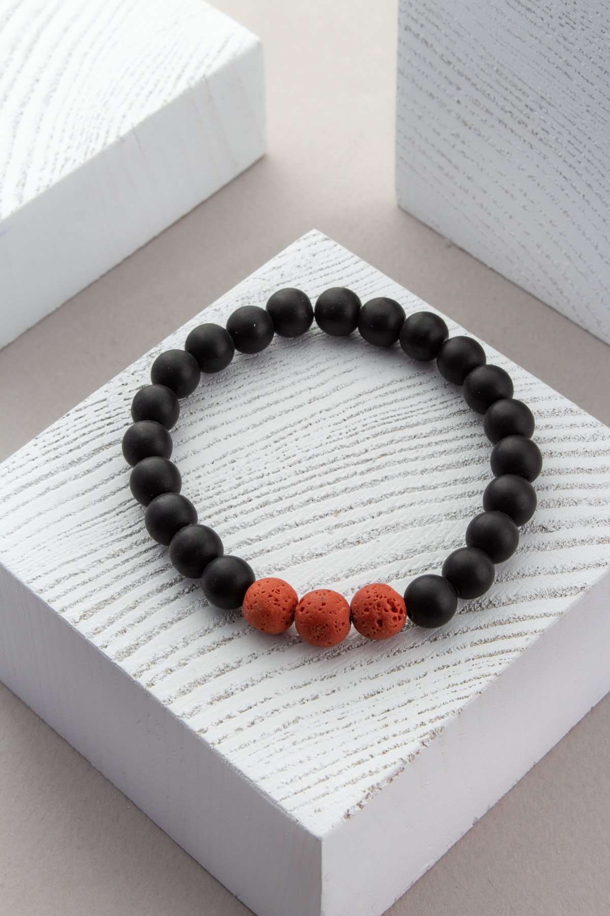 Sıkma Doğal Taş Küre Kesim Bileklik