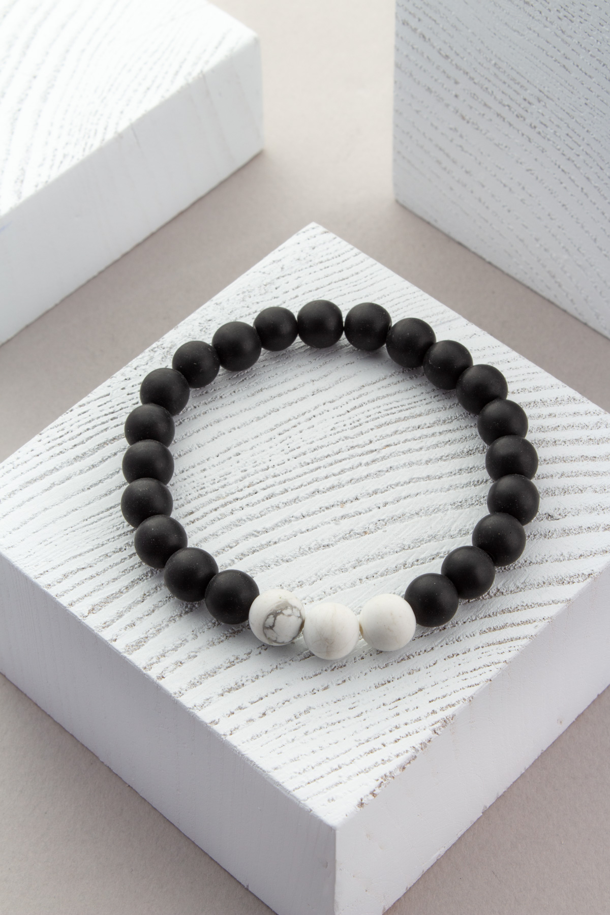 Sıkma Doğal Taş Küre Kesim Bileklik