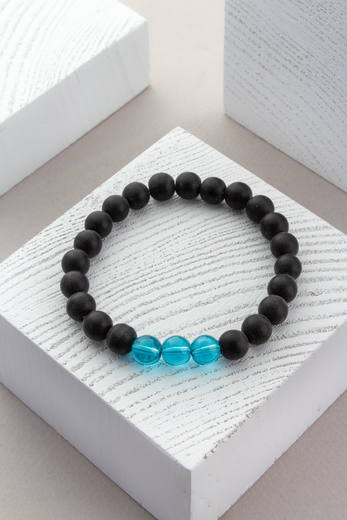 Sıkma Doğal Taş Küre Kesim Bileklik