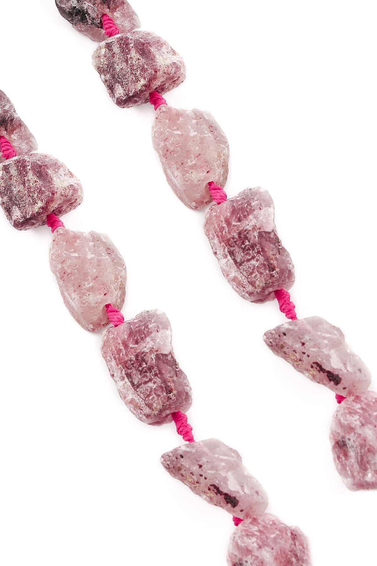 Çilek Kuvars Doğal Taş Mat Ham Kütle Kesim 15x25mm Dizi [AA]