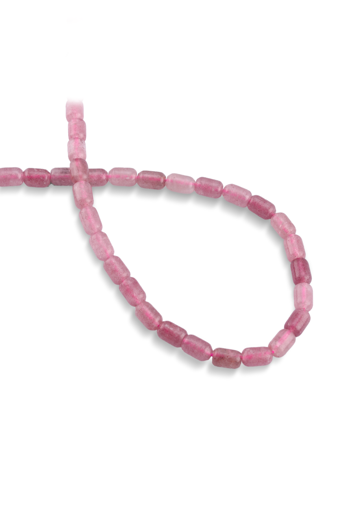 Çilek Kuvars Doğal Taş Kapsül Kesim 6x9mm Dizi