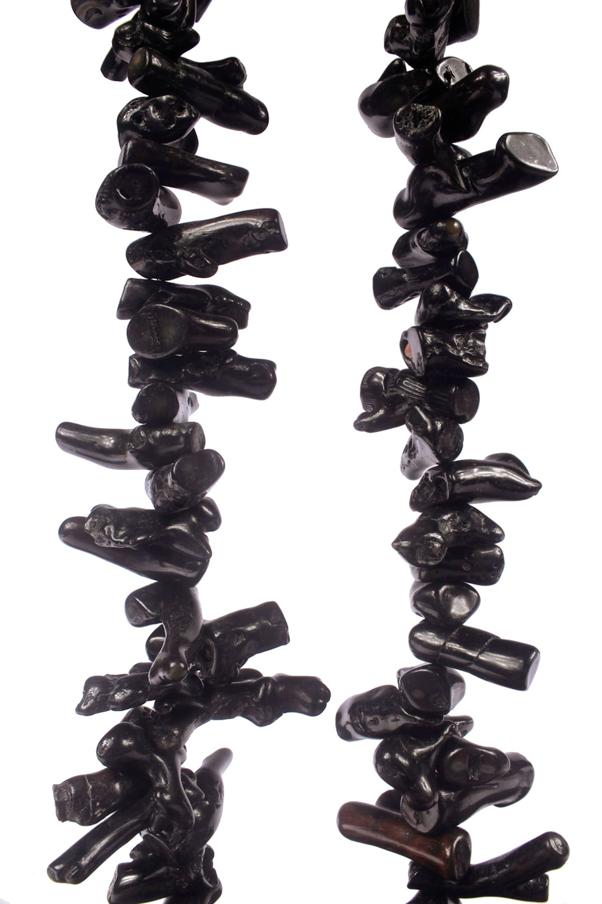 Dal Mercan Doğal Taş Siyah Büyük Amorf Kesim Dizi