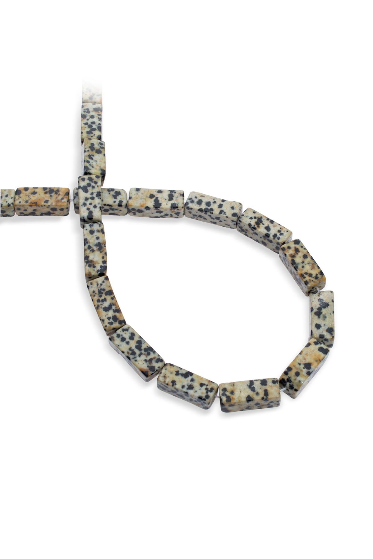 Dalmaçyalı Jasper Doğal Taş Dikdörtgen Kesim 8x20mm Dizi