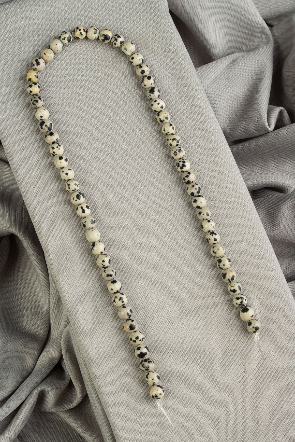 Dalmaçyalı Jasper Doğal Taş Parlak Küre Kesim 6mm Dizi [AA]