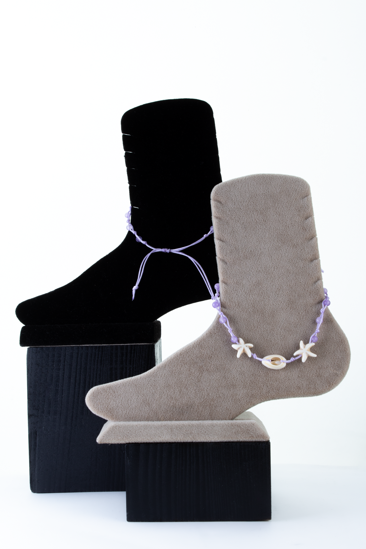 Deniz Kabuğu Makrome Örgülü Halhal