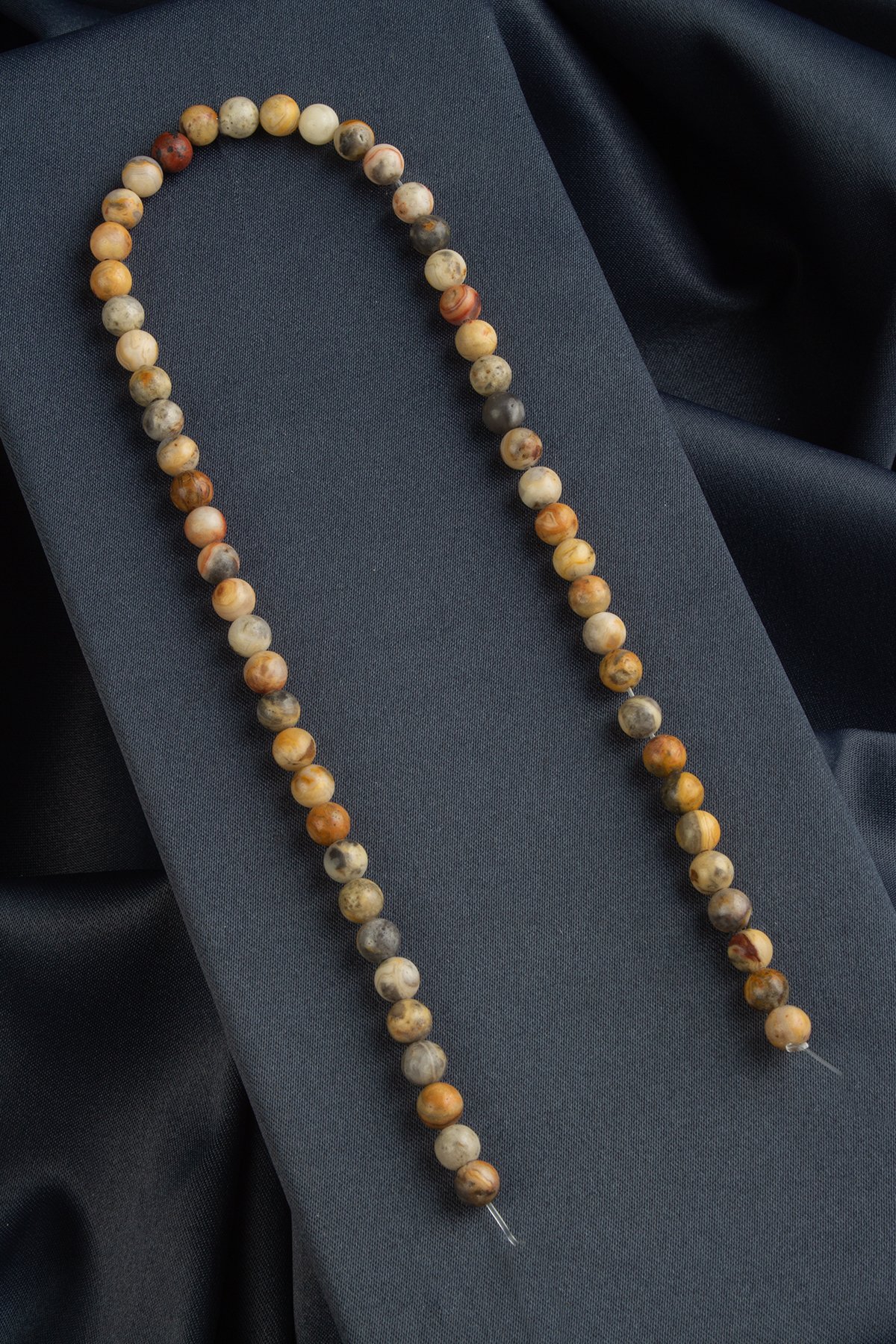 Dentrikli Akik Doğal Taş Küre Kesim 6mm Dizi