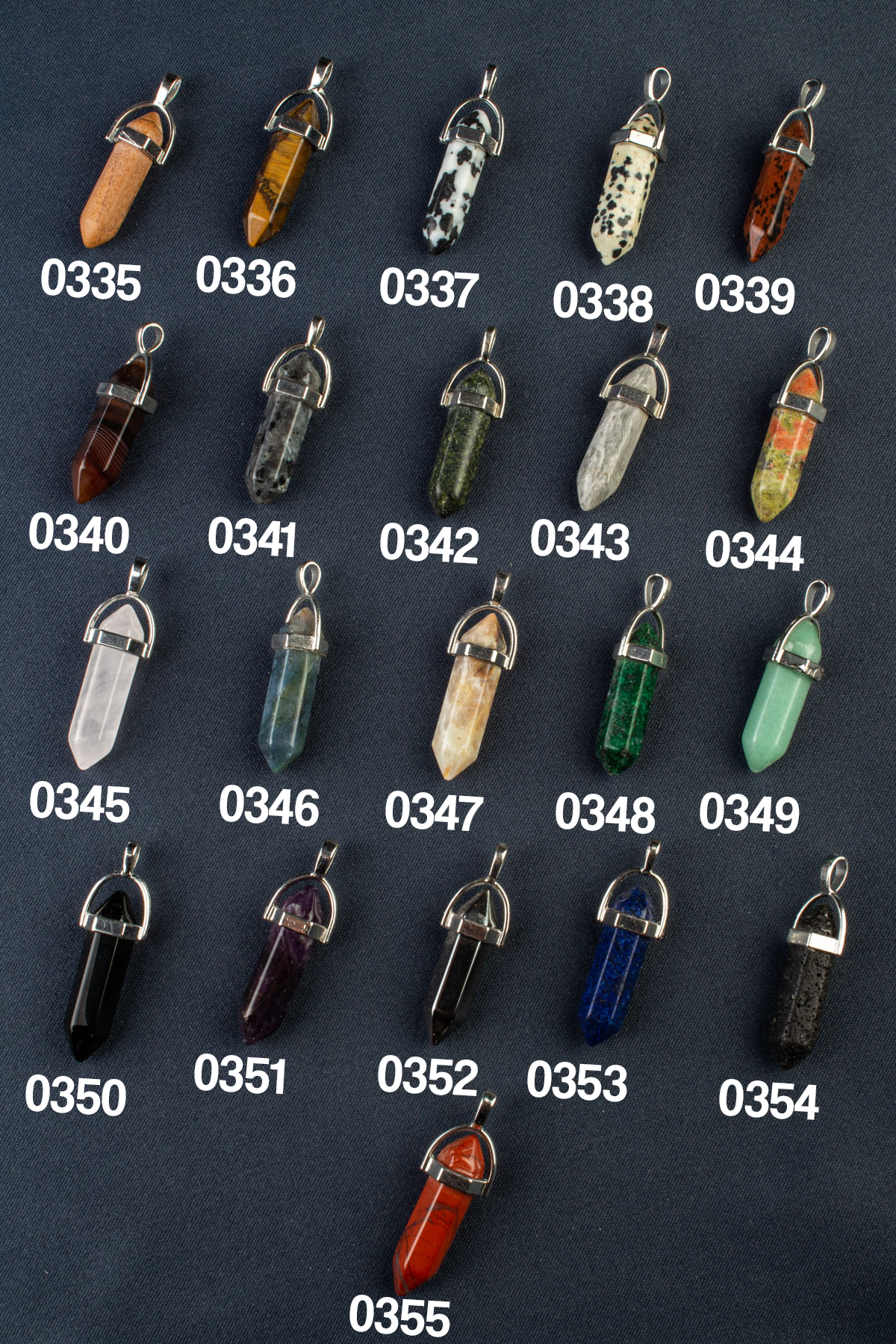 Doğal Taş Çivi Kesim 41x8mm Kolye Ucu Modelleri