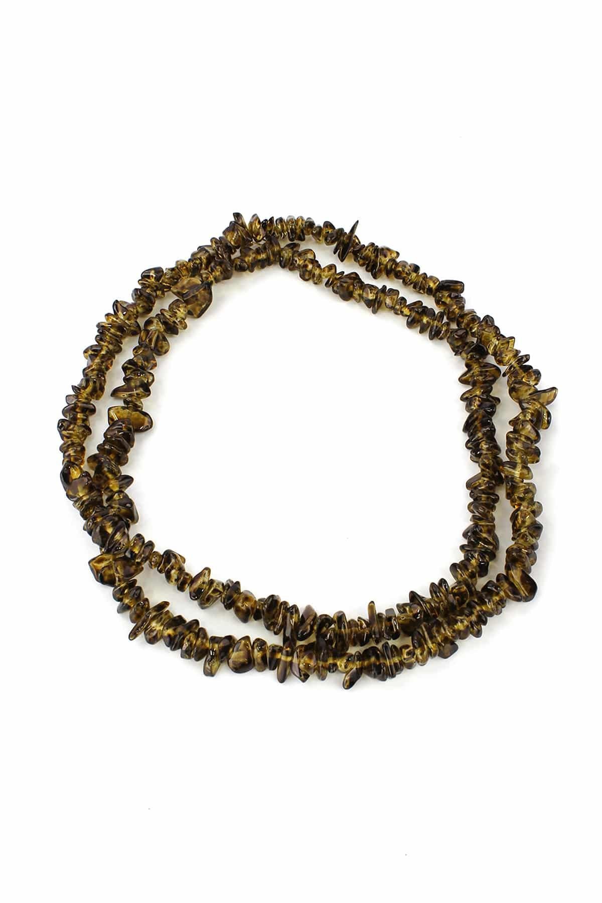 Dumanlı Kuvars Görünümlü Cam Kırık Taş Dizi