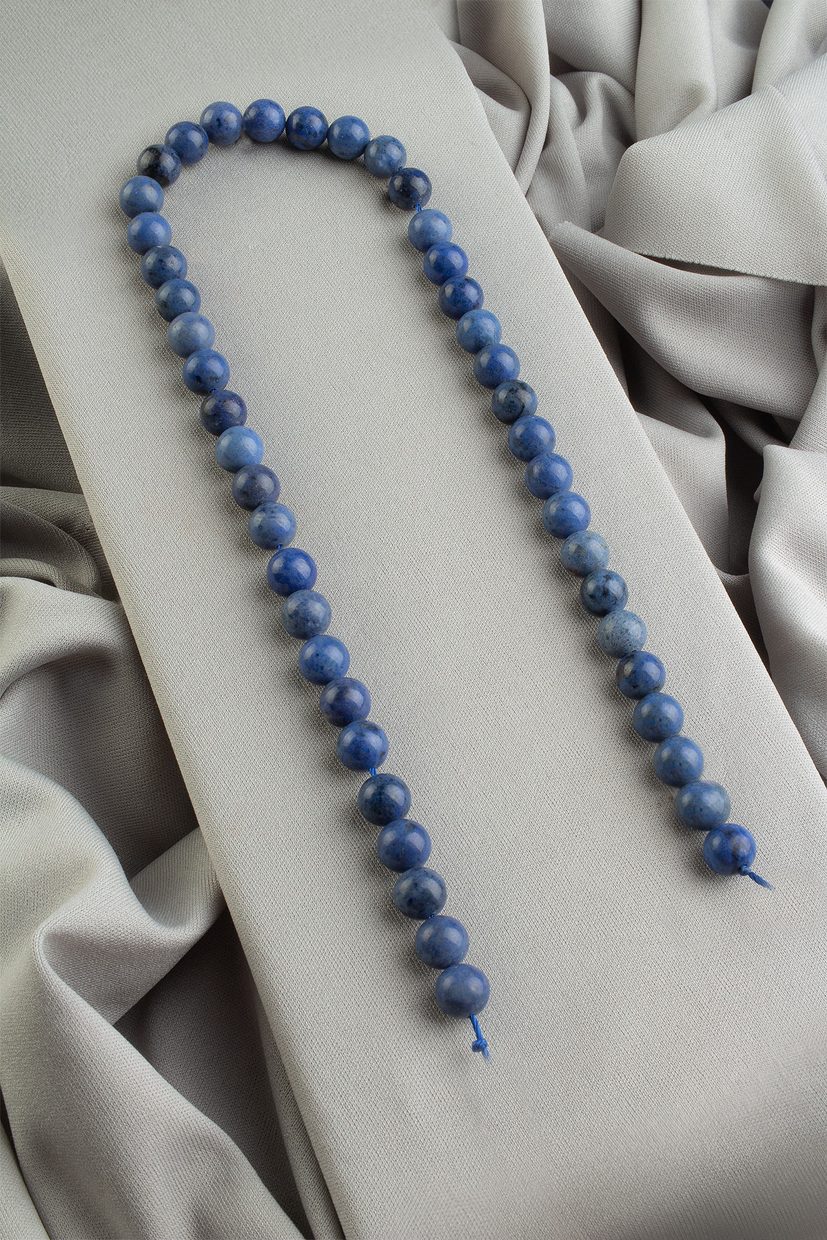 Dumortierit Doğal Taş  8mm Dizi