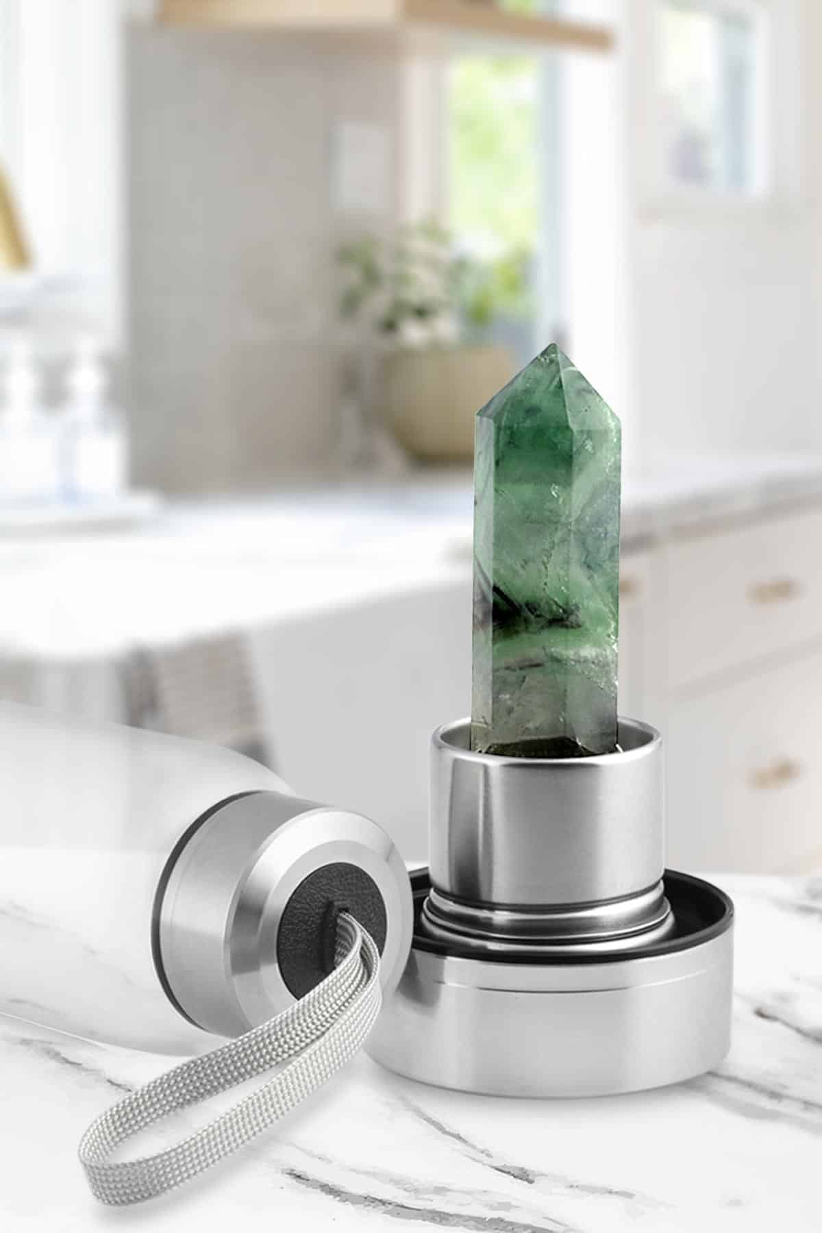 Florit 500 Ml Cam Matara Su Şişesi Kılıflı