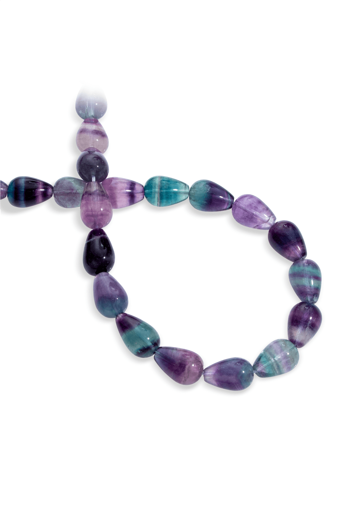 Florit Doğal Taş Damla Kesim 14x10mm Dizi