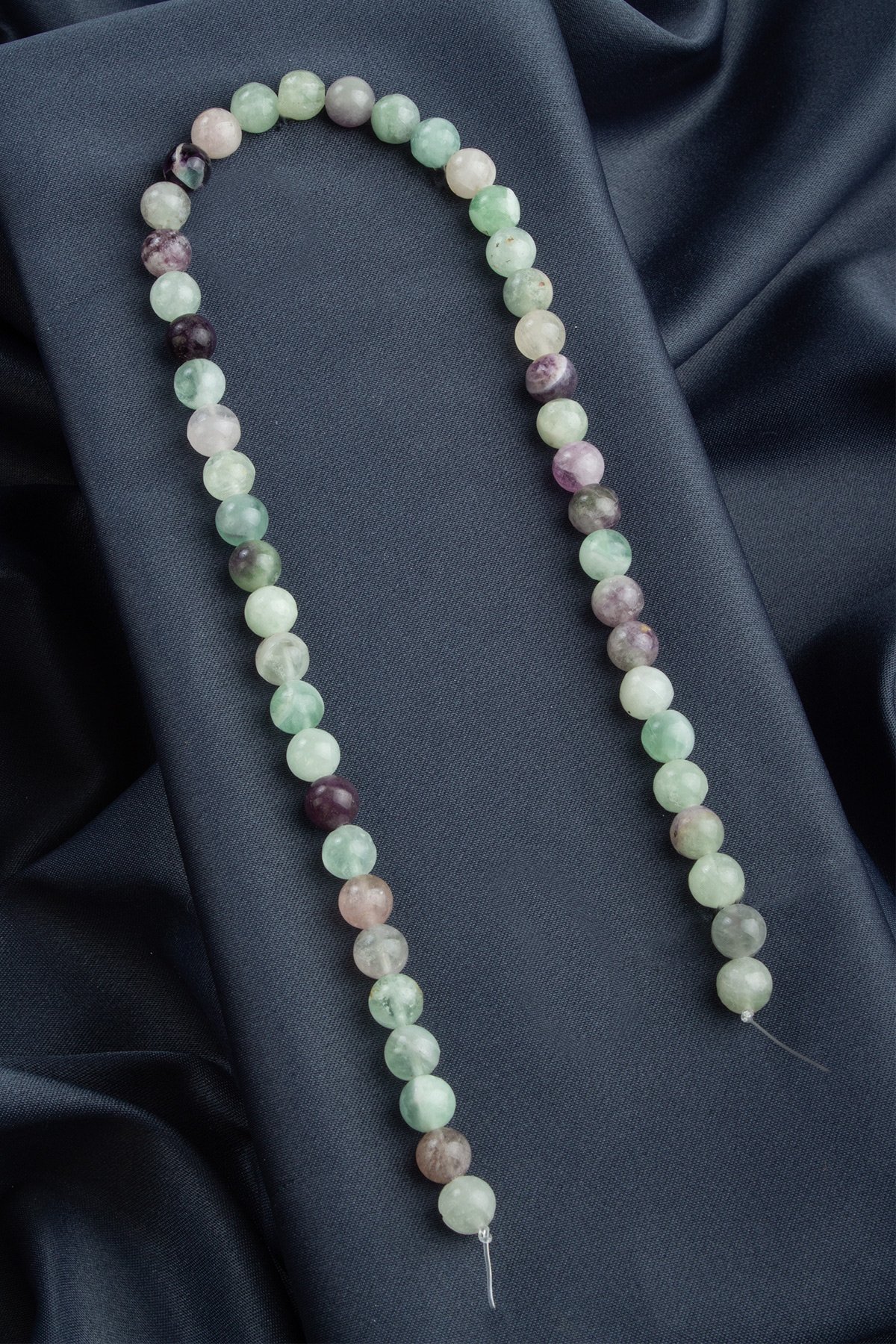 Florit Doğal Taş Parlak Küre Kesim 8mm Dizi [AB]