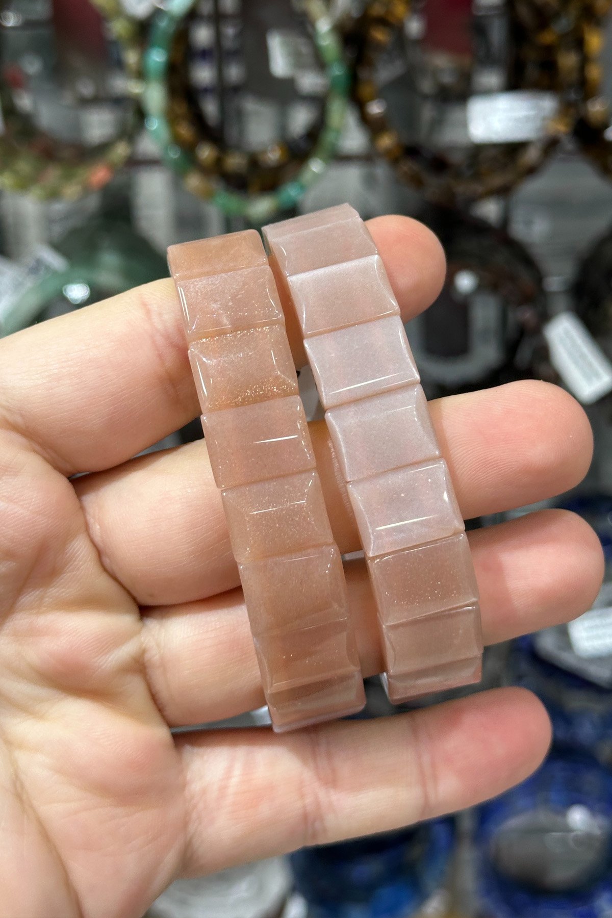 Güneş Taşı Parlak Dikdörtgen Faset Kesim 11x14mm Bileklik