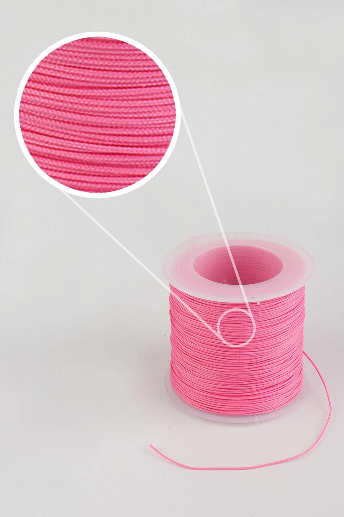 İp Pembe İçi Sert Misine li 0.6mm