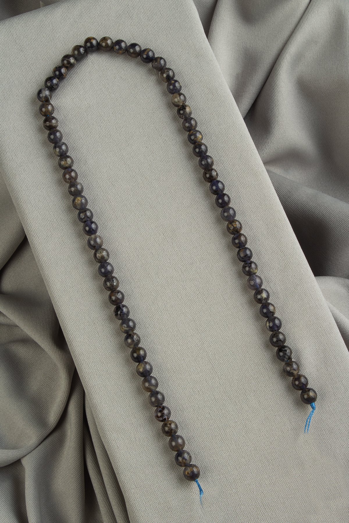 İyolit Doğal Taş Parlak Küre Kesim 6mm Dizi [AA]